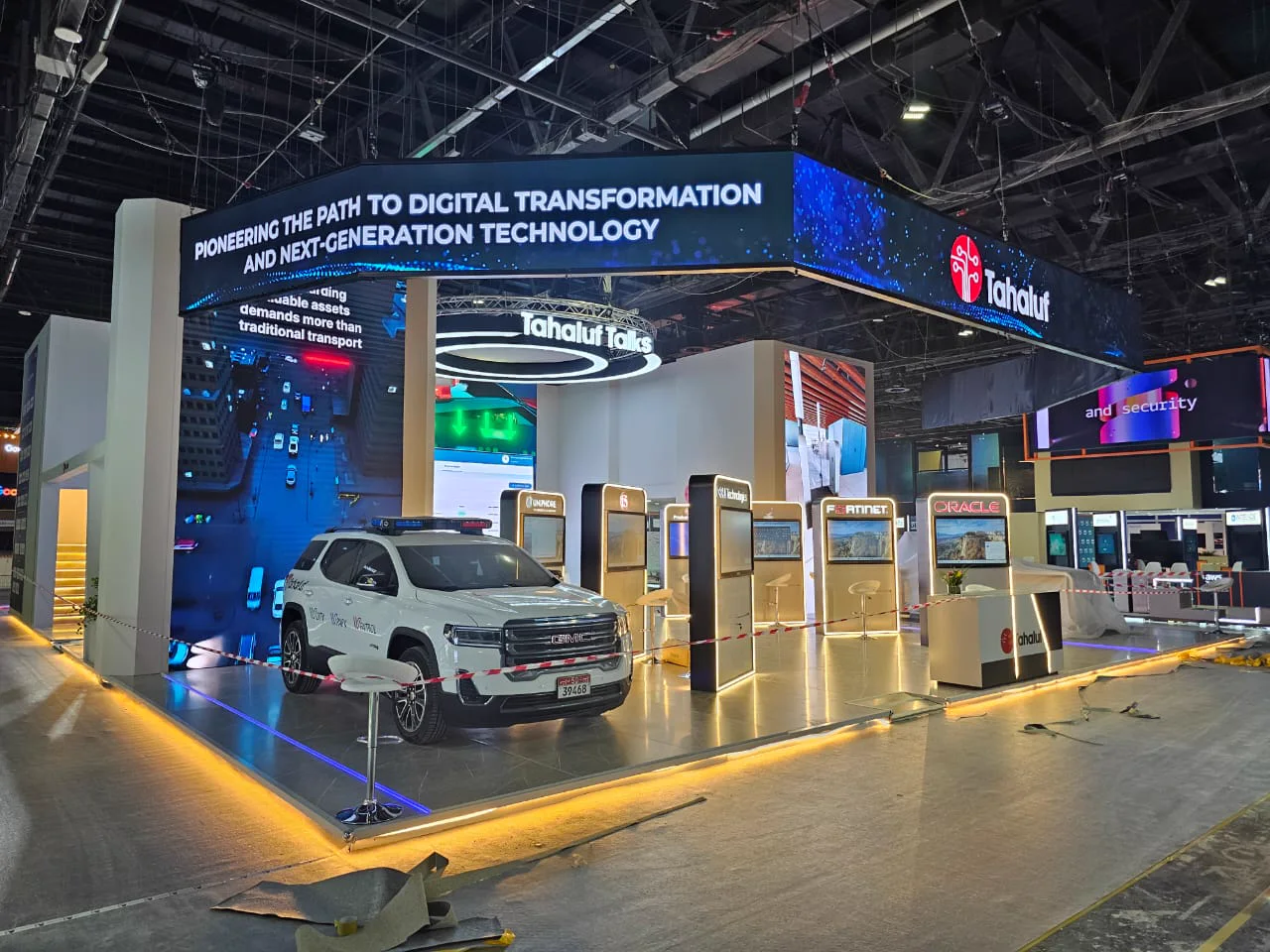 Tahaluf Al Emarat exhibition stand at GITEX Global 2025, Dubai World Trade Centre, built by Nova Elite