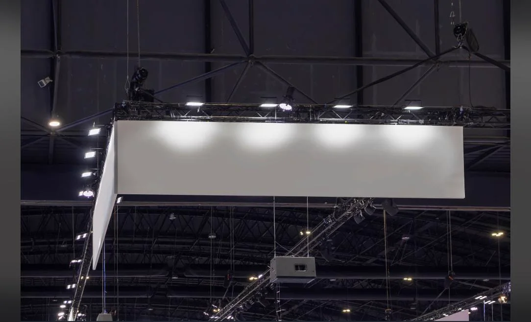 SOAK overhead exhibition structure at World Tobacco Middle East 2025, Dubai World Trade Centre, built by Nova Elite